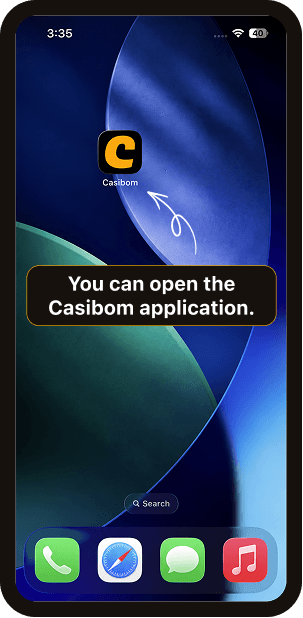 You can now open the Casibom app