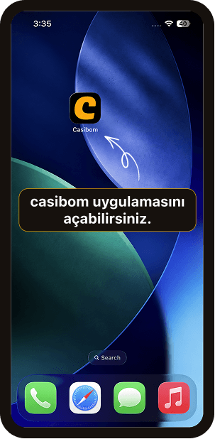 Casibom uygulamasını açabilirsiniz.